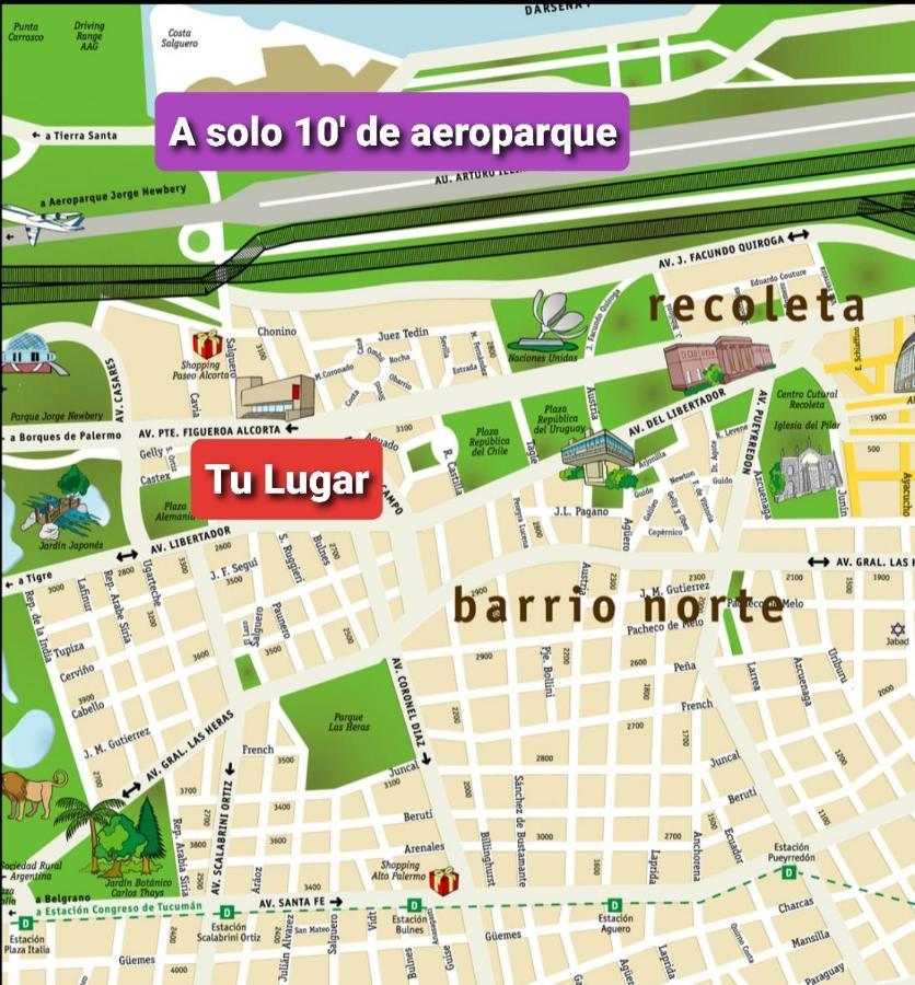 Ferienwohnung Palermo Chico Castex 2 Pax 10Min Aeroparque 100M Mater Dei Buenos Aires Exterior foto